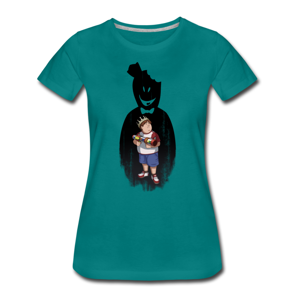 Charlie Ready To Attack T-Shirt (Womens) - teal