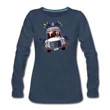 Load image into Gallery viewer, Ice Scream Long-Sleeve T-Shirt (Womens) - navy
