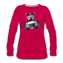 Load image into Gallery viewer, Ice Scream Long-Sleeve T-Shirt (Womens) - dark pink
