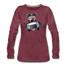 Load image into Gallery viewer, Ice Scream Long-Sleeve T-Shirt (Womens) - heather burgundy
