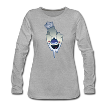 Load image into Gallery viewer, Rod Melting Long-Sleeve T-Shirt (Womens) - heather gray
