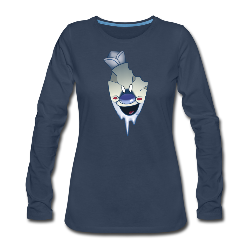 Rod Melting Long-Sleeve T-Shirt (Womens) - navy