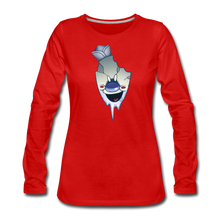 Load image into Gallery viewer, Rod Melting Long-Sleeve T-Shirt (Womens) - red
