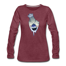 Load image into Gallery viewer, Rod Melting Long-Sleeve T-Shirt (Womens) - heather burgundy
