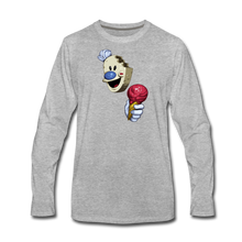 Load image into Gallery viewer, The Ice Scream Man Long-Sleeve T-Shirt (Mens) - heather gray
