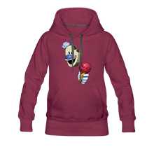 Load image into Gallery viewer, The Ice Scream Man Hoodie (Womens) - burgundy

