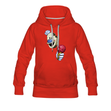 Load image into Gallery viewer, The Ice Scream Man Hoodie (Womens) - red

