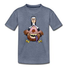 Load image into Gallery viewer, Evil Nun Gummy T-Shirt - heather blue
