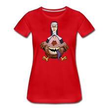 Load image into Gallery viewer, Evil Nun Gummy T-Shirt (Womens) - red
