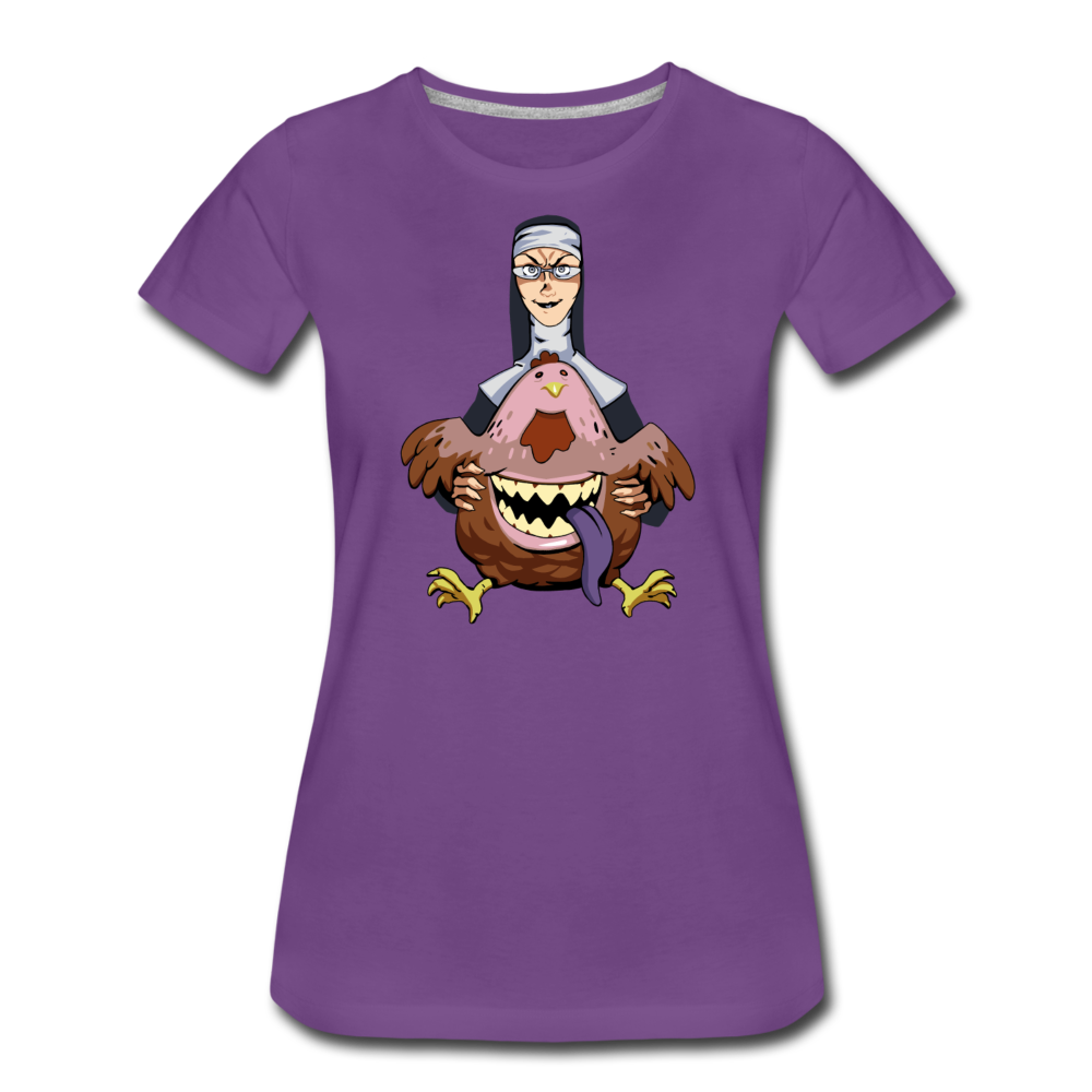Evil Nun Gummy T-Shirt (Womens) - purple