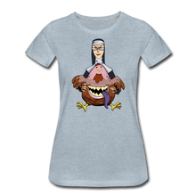 Load image into Gallery viewer, Evil Nun Gummy T-Shirt (Womens) - heather ice blue
