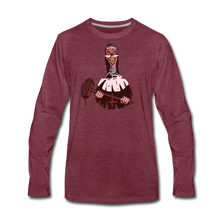 Load image into Gallery viewer, Evil Nun Hammer Long-Sleeve T-Shirt (Mens) - heather burgundy
