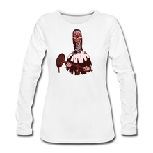 Load image into Gallery viewer, Evil Nun Hammer Long-Sleeve T-Shirt (Womens) - white
