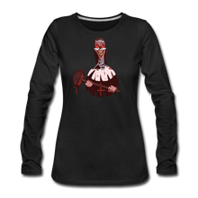 Load image into Gallery viewer, Evil Nun Hammer Long-Sleeve T-Shirt (Womens) - black
