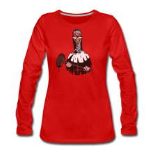 Load image into Gallery viewer, Evil Nun Hammer Long-Sleeve T-Shirt (Womens) - red
