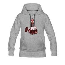 Load image into Gallery viewer, Evil Nun Hammer Hoodie (Womens) - heather gray

