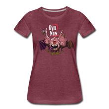 Load image into Gallery viewer, Evil Nun Mutant Chickens T-Shirt (Womens) - heather burgundy
