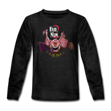 Load image into Gallery viewer, Evil Nun Mutant Chickens Long-Sleeve T-Shirt - charcoal gray

