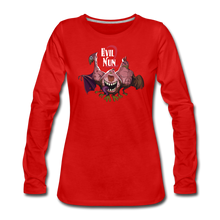Load image into Gallery viewer, Evil Nun Mutant Chickens Long-Sleeve T-Shirt (Womens) - red
