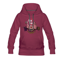 Load image into Gallery viewer, Evil Nun Mutant Chickens Hoodie (Womens) - burgundy
