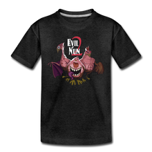 Load image into Gallery viewer, Evil Nun Mutant Chickens T-Shirt - charcoal gray
