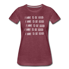 Load image into Gallery viewer, Evil Nun Be Good T-Shirt (Womens) - heather burgundy
