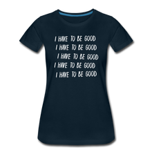 Load image into Gallery viewer, Evil Nun Be Good T-Shirt (Womens) - deep navy
