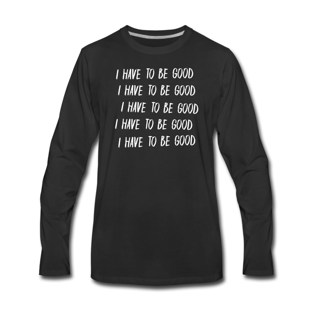 Evil Nun Be Good Long-Sleeve T-Shirt (Mens) - black