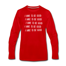 Load image into Gallery viewer, Evil Nun Be Good Long-Sleeve T-Shirt (Mens) - red
