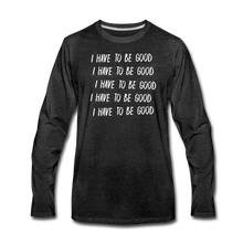 Load image into Gallery viewer, Evil Nun Be Good Long-Sleeve T-Shirt (Mens) - charcoal gray
