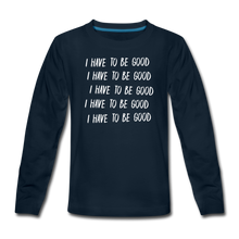 Load image into Gallery viewer, Evil Nun Be Good Long-Sleeve T-Shirt - deep navy
