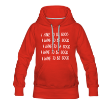 Load image into Gallery viewer, Evil Nun Be Good Hoodie (Womens) - red
