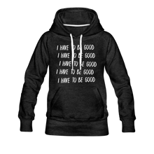 Load image into Gallery viewer, Evil Nun Be Good Hoodie (Womens) - charcoal gray
