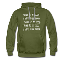 Load image into Gallery viewer, Evil Nun Be Good Hoodie (Mens) - olive green
