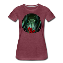 Load image into Gallery viewer, Mr. Meat Amelia T-Shirt (Womens) - heather burgundy
