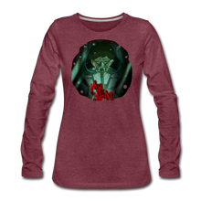 Load image into Gallery viewer, Mr. Meat Amelia Long-Sleeve T-Shirt (Womens) - heather burgundy
