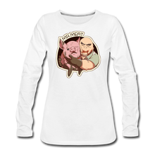 Load image into Gallery viewer, Mr. Meat Buddies Long-Sleeve T-Shirt (Womens) - white
