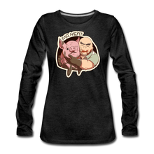 Load image into Gallery viewer, Mr. Meat Buddies Long-Sleeve T-Shirt (Womens) - charcoal gray
