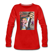 Load image into Gallery viewer, Mr. Meat Hybrid Long-Sleeve T-Shirt (Womens) - red
