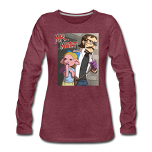 Load image into Gallery viewer, Mr. Meat Hybrid Long-Sleeve T-Shirt (Womens) - heather burgundy
