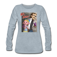 Load image into Gallery viewer, Mr. Meat Hybrid Long-Sleeve T-Shirt (Womens) - heather ice blue
