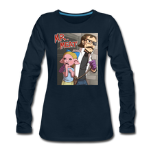 Load image into Gallery viewer, Mr. Meat Hybrid Long-Sleeve T-Shirt (Womens) - deep navy
