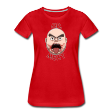 Load image into Gallery viewer, Mr. Meat Meathead T-Shirt (Womens) - red
