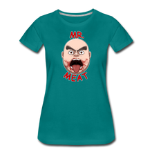 Load image into Gallery viewer, Mr. Meat Meathead T-Shirt (Womens) - teal
