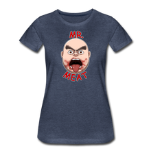 Load image into Gallery viewer, Mr. Meat Meathead T-Shirt (Womens) - heather blue
