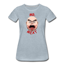 Load image into Gallery viewer, Mr. Meat Meathead T-Shirt (Womens) - heather ice blue
