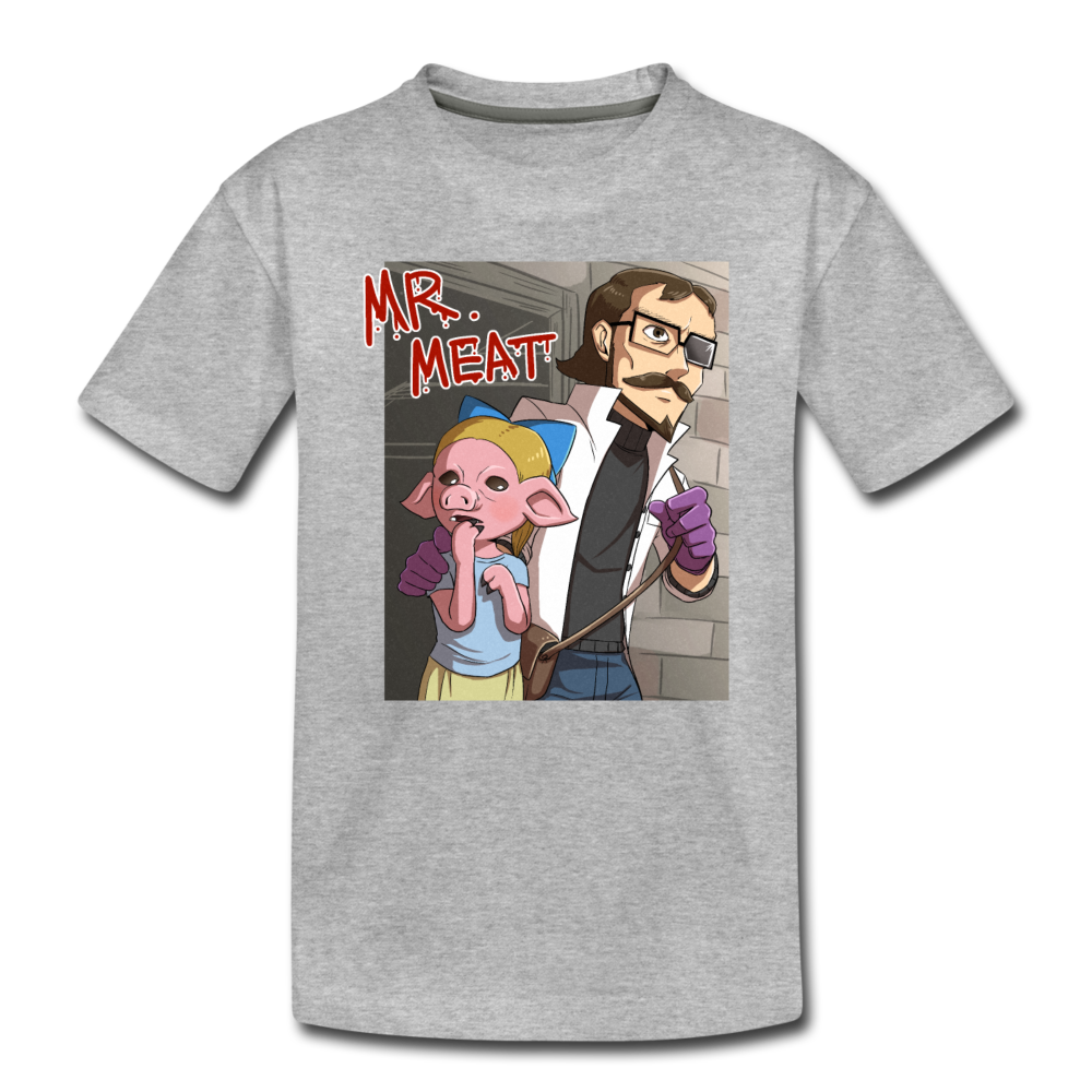 Mr. Meat Hybrid T-Shirt - heather gray
