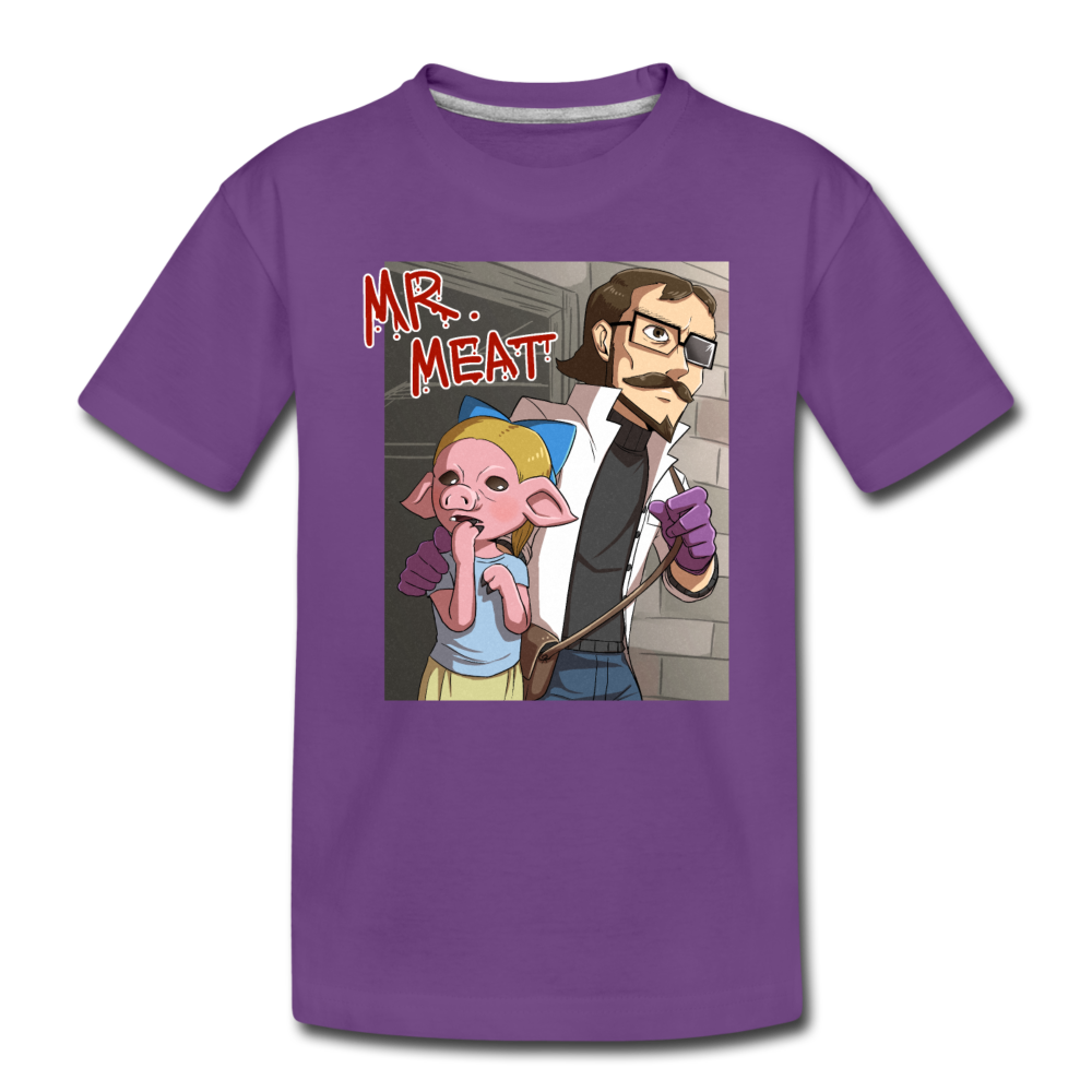Mr. Meat Hybrid T-Shirt - purple