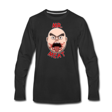 Load image into Gallery viewer, Mr. Meat Meathead Long-Sleeve T-Shirt (Mens) - black
