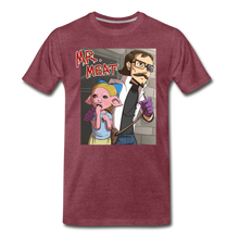 Load image into Gallery viewer, Mr. Meat Hybrid T-Shirt (Mens) - heather burgundy

